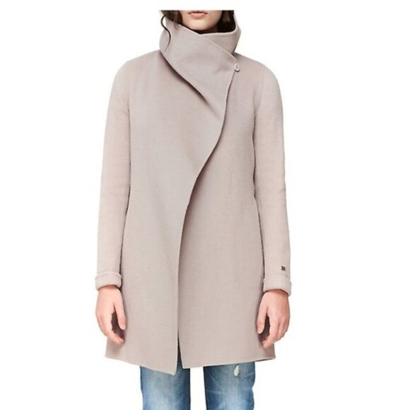 SOIA & KYO Britta Wool-Blend Belted Coat - Picture 2 of 9